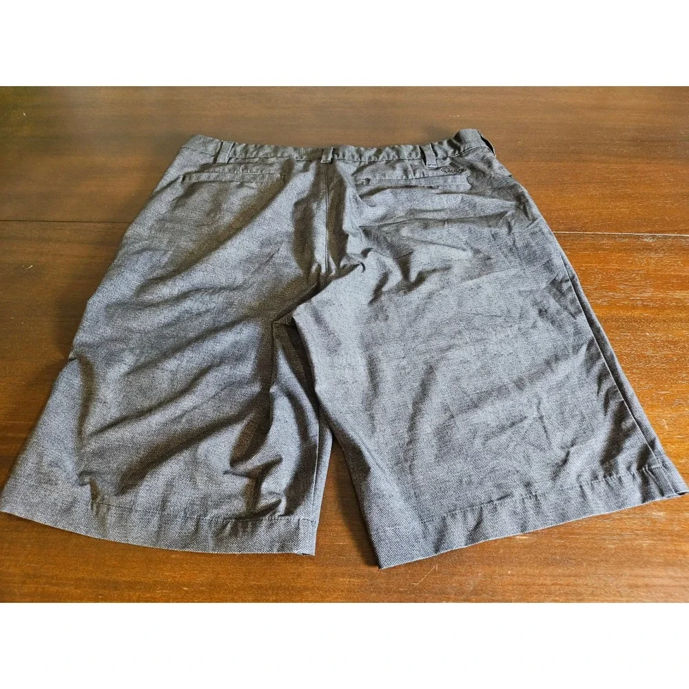 Adidas Golf Shorts Mens 34 Grey Heathered Stretch Performance Flat Front